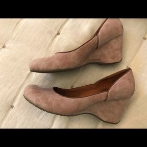 Gentle Souls Suede Wedge Heels